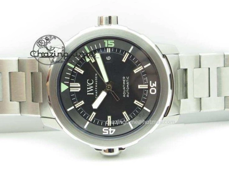 MIROTIME 0720 UrbanStyle Aquatimer Automatic IW329002 V6F 1:1 Best Edition Black Dial On SS Bracelet MIYOTA 7317